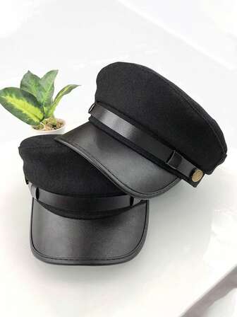 1 st mångsidig marinblå keps, lätt och bekväm att bära, perfekt för temafester, teaterföreställningar, fotografering och maskeradbaler.