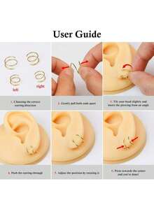 1pc 925 Sterling Silver Double Hoop Nose Ring, Suitable For Single Nose Piercing, Delicate Earrings, Women Nose Rings, Nose Piercing Jewelry - Nose Ring - View 7