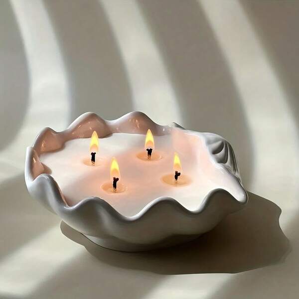 Moule en silicone pour bougeoir en forme de coquillage 3D, moule de coquillage océanique, moule de résine pour coulée de résine époxy, cire, béton, bijoux, bougies, art de la résine, pot de plante grasse, décoration