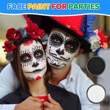 Xin Bowen Face Painting Palette, 30g/1.06oz Professional Water-Based Face Painting Makeup, Easy To Wash Off, Suitable For Halloween, Christmas Parties, Theater Arts, Back To School, Educational Supplies - 50G - View 4