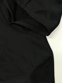teediy MAMAW with floral elements women's hoodies - Negro - Ver 3