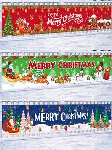 1 لافتة عيد الميلاد كبيرة الحجم، تصميم رجل الزنجبيل وقطار عيد الميلاد وأيل الرنة وسانتا كلوز والثلجي وشجرة عيد الميلاد، قماش خلفية عيد الميلاد، ديكورات عيد الميلاد للمنزل، ديكور حفلة عيد الميلاد، ديكور جدران غرفة عيد الميلاد، ديكور سياج خارجي عيد الميلاد، هدايا عيد الميلاد، ديكور شتوي، زينة عيد الميلاد، 2026 رأس السنة الجديدة
