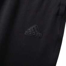 Adidas Men Drawstring Waist Letter Graphic Sports Pants - Black - View 5