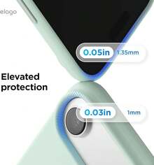 elago Funda Magnética de Silicona para iPhone 17 Pro MAX 6,9'' - Compatible con MagSafe, Silicona Líquida Premium, Funda Protectora, Antigolpes, Perfil Delgado (Azul Cielo) - MENTA - Ver 9