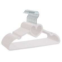 10 piezas de perchas con forma de corazón antideslizantes, estantes de secado multifuncionales