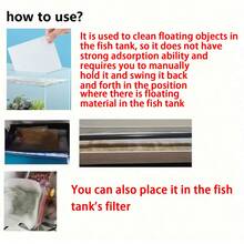 50pcs Non-Woven Fish Tank Filter Cloth, Removes Floating Debris, Aquarium Filter Paper
