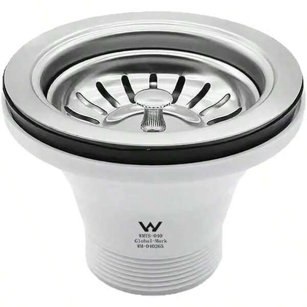 Kitchen Sink Strainer Basket 304 Stainless Steel Sink Strainer Waste Detachable Basket High Cup - 88mm