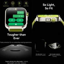 PANDA Fit4 Pro Unisex Smart Watch, Features 2-Inch Full-Fit AMOLED Touchscreen Display, Sports & Fashion Design, Supports Multiple Languages, Bluetooth Calling, Charging, Message Notification, 3ATM Waterproof, Chat, NFC, GPS, 410mAh Battery, Compatible With Android And IOS - 黑色 - 查看 4