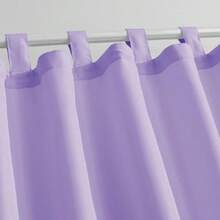 Juego de Cortinas Violetas con Ollaos para Barra - Morado - Ver 3