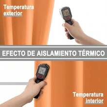NANWEI Cortinas Blackout con Aislamiento Térmico para Recámara Ventana, con Ojales en la Parte Superior, Suave 100% Poliéster Tela Impermeable, Reducción Ruido, 2 Paneles, 132 x 241 cm,(132An x 213.3Al cm (2 Paneles) Amarillo cálido) - Tipo32 - Ver 6