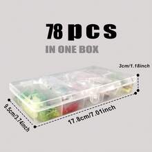 DaBen 钓鱼诱饵套装 26/84/78/138/284 件软硬饵金属鱼钩勺形装备分层适用于鲈鱼梭子鱼摇摆饵钓具配件