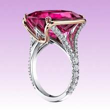Dainty Synthetic Ruby Ring - Inlaid Zirconia Wedding Band, Elegant Stacking Ring For Women, Suitable For Daily Wear & Gift Giving - 9 - Xem 2