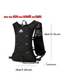 1 vestă de hidratare ușoară cu sticlă de apă moale de 500 ml, rucsac de alergare respirabil și rezistent la transpirație, vestă de hidratare reglabilă pentru alergare pe traseu, maraton, jogging, ciclism