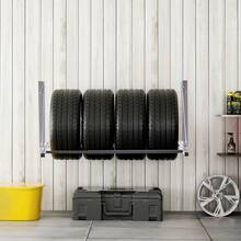 Wall Mounted Folding Tire Rack, 32" - 48" Adjustable Tire Rack, Q235 Heavy-Duty Steel Tire Storage Rack For R14-R20 Inch Standard Tires, Max 300lbs Load Capacity For Garage Workshop Repair Shop - 32-48 Inches - View 9