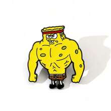 SPONGEBOB 海绵宝宝 1/4 件套奇幻卡通胸针套装 个性化肌肉派大星龙虾拉里珐琅别针 背包服装首饰金属徽章配饰礼品 - 均碼 - 查看 12