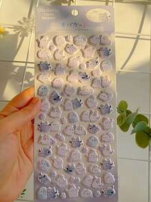 Cute Cartoon Ghost Stickers, Stationery, Notebook Stickers, Notebook Lining Paper, Sticker Notebook, Adhesive Stickers