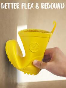 Gelbe warme Kinder Regenstiefel Neue Winter Wasserschuhe, Einfach zu reinigen für Jungen und Mädchen Regenschuhe, Geeignet für Outdoor-Aktivitäten, Wasserdichte Stiefel