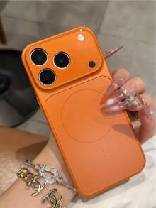 Transform Into An Phone 17 In Seconds! Luxury Double Tempered Glass Ultra-Thin Phone Case! Tempered Glass Camera Protection, Tempered Glass Back Panel For Phone 17/17 Air/17 Pro/17 Pro Max/16 Pro Max/15/14 Plus - Orange - View 2