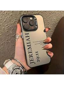 Funda de teléfono a prueba de golpes con texto en inglés de versículo bíblico negro, compatible con iPhone 16 Pro Max, 15, 14 Plus, 13, 12, 11, impermeable, anti-caída y resistente a los arañazos Funda para smartphone con diseños variados - Negro - Ver 7