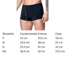 Men's Plain Boxer Swimsuit Beachwear - Kit 3-negro/rojo/azul - Ver 2