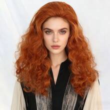 Women Princess Cosplay Wig For Party 26 Inch Long Big Bouffant Curly Synthetic Heat Resistant Fiber Hair Orange Wig For Holiday Comic Con Cartoon Costume Wig For Women Lady Female Wear & Go Anime Wig School Thanksgiving Day Christmas Costume Accessories & 1pc Wig Cap - Ginger - View 12