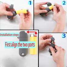 2 Pcs Waterproof Lighter Cover Holder Regular Lighters Sleeve Type J6 Outdoor Survival Multipurpose Seal Lighter Pouchfor Hiking And Camping (Gray) - Tím nhạt - Xem 2