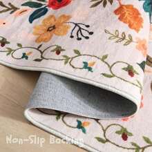 Rugcomf - Alfombra para sala de estar, 6 x 9 pulgadas, lavable a máquina, estilo bohemio, antideslizante, floral, clásico, de pelo bajo, alfombra grande para sala de estar, recámara, granja, comedor,(8' x 2'7" (Rectangular) Beige) - Tipo 22 - Ver 3