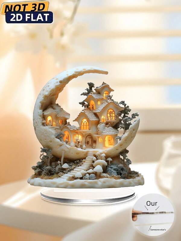 Peça de arte em acrílico estilo boêmio chique - decoração criativa para casa e escritório, resistente à água, fácil de pendurar