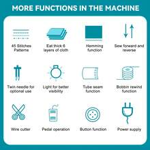 Electric Sewing Machines - EU E Type Plug(220-240V) - View 3