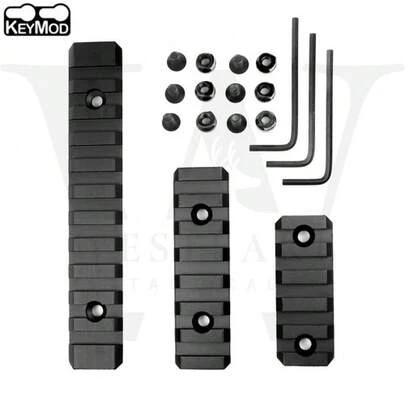 Keymod Picatinny Weaver Rail Section Aluminum 5 11 Slot 2 3 5 - Pick QTY