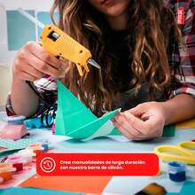 1Kg Barras de pegamento termofusible ultra transparentes en miniatura, 1.10 x 25cm", adhesivo transparente suave, resistente, compatible con la mayoría de las pistolas Aplica Manualidades, bricolaje, carpintería, plástico, Tareas ó Trabajos de Maquetas para  Proyectos Multiusos de pegamento. - Trasparente - Ver 5