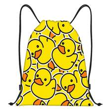 Mochila con cordón estilo vintage con estampado de Dachshund - Mochila estilo bohemio con pato amarillo, mochila con tema de dibujos animales, bolsa de gimnasio, bolsa plegable, bolsa con cordón, bolsa de natación, ligera, de gran capacidad, con compartimento para zapatos, bolsa deportiva para deportes, fitness, ejercicio, viaje, vacaciones, mujeres y hombres, bolsa de yoga duradera