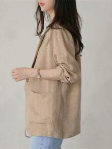 Women Lightweight Jackets - Khaki - View 4