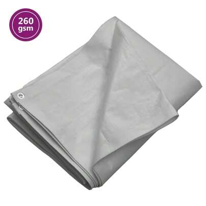 Telone, 260 g/m², 3x4 m, grigio, HDPE