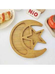 Asymmetrical Density Board Star Moon Tableware, Household Fruit, Dessert, Barbecue, Salad, Dessert Plate - Multicolor - View 3