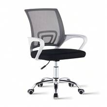 TUKAILAi Ergonomic Office Chair, Mesh Computer Swivel Chair With Arms And Lumbar Support,Height Adjustable Comfy Executive Desk Chair For Home Office Study - White - View 8