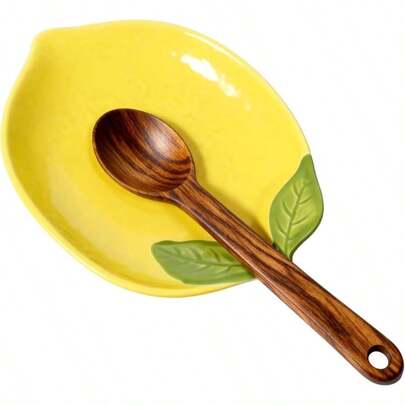 Ceramic Spoon Rest Lemon Spoon Rest Cooking Spoons Holder Utensil Holder Counter Farmhouse Kitchen Decor Lemon Accessories Kitchen Counter Stove Top