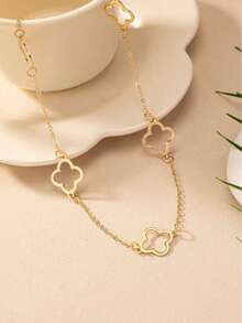 1pc Fashionable Niche Heart Pendant Necklace For Women, Minimalist Style