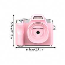 Cámara digital retro mini, 1080P alta definición 48 megapíxeles, incluye luz de relleno LED y tarjeta de 32GB, admite zoom digital 18X, opción portátil ideal para estudiantes adolescentes, regalo perfecto de Navidad, cumpleaños - Multicolor - Ver 10