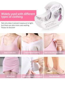 Clothing Anti-Exposure Sticker-Double-Sided Invisible Tape Anti-Exposure Sticker Is Suitable For Wearing Suspenders, Short-Sleeved Dresses, Miniskirts And Shirts To Prevent Exposure And Firm, And Does Not Hurt The Skin. - White - View 5