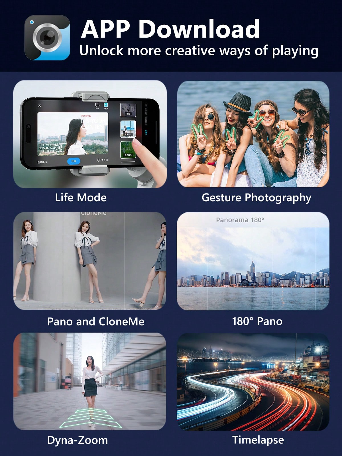 TOKQI مثبت يدوي جيمبال مع هاتف ذكي، حامل هاتف ذو 3...