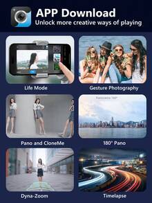 TOKQI Handheld Gimbal Stabilizer With For Smartphone, 3-Axis Multi-Functional AI Facial Tracking Phone Holder With Built-In Fill Light,Portable And Foldable Phone Stabilizer Selfie Stick Tripod For Anti-Shake Shooting,Vlogging,Video Recording - Multicolor - View 13