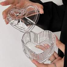 1 件奢华、复古、高端玻璃化妆品展示托盘，皇冠形浮雕复古水晶容器，咖啡玻璃糖果储物罐，密封罐，适用于假日海滩、浴室收藏、卧室收藏，大容量 - 彩色 - 查看 10