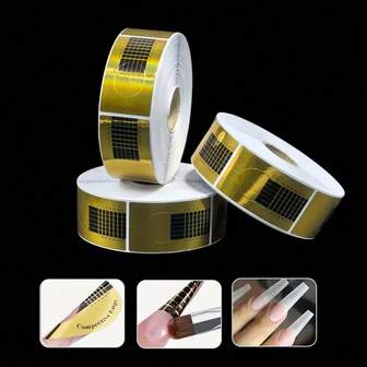 100 DIY Nail Extension Paper Sheets, Rectangular Nail Extension Paper Trays In Color, Including Nail Extension Trays And Design Templates, Essential Beauty And Personal Care Products For Creative Styling