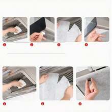 12个/包厨房油烟机油脂过滤滚轮,耐高温油烟粉尘过滤器,商用和家用,安装简便,可重复使用,是厨师和家庭主妇的理想清洁工具,也是复活节、母亲节、乔迁之喜的绝佳礼物。 - 彩色 - 查看 8