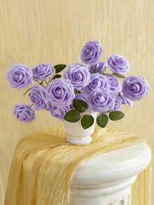 5/10/15/20/25/30pcs Real Looking Fake Roses Stem For DIY Wedding Bouquets Centerpieces Arrangements Party Baby Shower Home Decorations OPP Bag Packaging