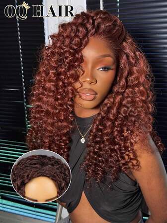 OQ Hair Reddish Brown Pre-Styled Kinky Curly Half Wig InvisiFit Strap Layered Curly Flip Over Wig Pre- 180% Density 14-16 Inch Bob 18-28 Inch Daily Wear Drawstring Flip Over Wig 100 Natural Human Hair Wigs Glueless Bling Hair Halloween Wig Human Hair Christmas Wigs For Women Y2k Human Hair Wig Christmas Gifts Hair Accessories For Women 100 Human Hair Wigs Daily Use Quick Ship Women