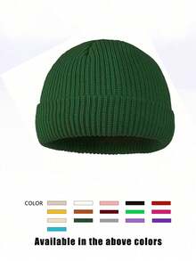 1pc Pineapple Knit Beanie Hat, Unisex, Y2K Style, Outdoor Windproof Warm Knitted Cap, Casual Versatile Winter Cold Weather Hat Suitable For Daily Commute,Summer,Beach - Knitted Hat - View 27