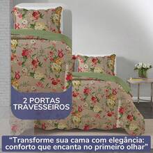 3-Piece Queen Size Bedspread Set, Patchwork Quilt, Ultra Double-Sided - 查看 5