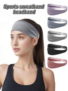 Sweat-Absorbent Sports Headband, Basketball Running Yoga Turban, High Elasticity Lightweight Breathable Soft And Comfortable